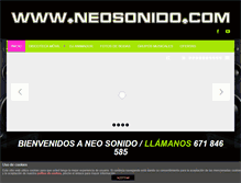 Tablet Screenshot of neosonido.com